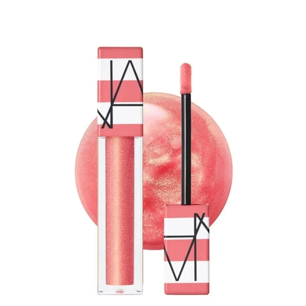 Nars Hot Escape Afterglow Lip Oil: Orgasm (777 Peachy Pink), .17oz, NIB